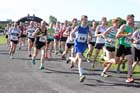 The start of the Tyne Bridge Harriers Exhibition Park 5k, Newcastle.